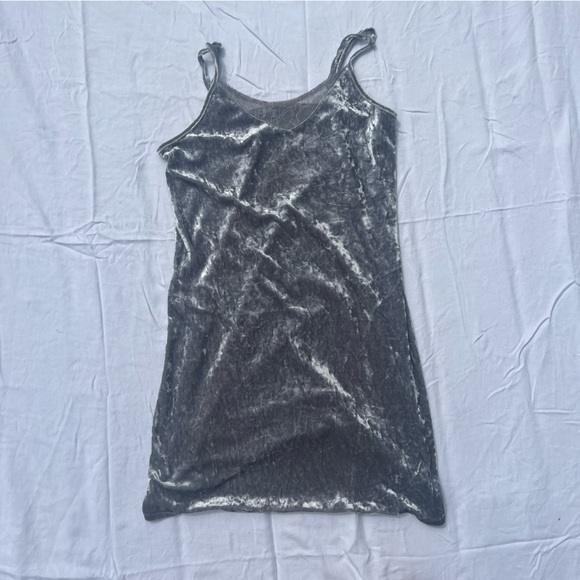 Velvet grey dress - Picture 1 of 4